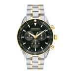 Mens Heritage Calendoplan S Chronograph Two-Tone SS Watch Green Dial Product Image