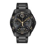 Mens BOLD Verso S Chronograph Black Ion-Plated Stainless Steel Watch Black Dial Product Image
