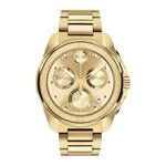 Mens BOLD Verso S Chronograph Gold-Tone Stainless Steel Watch Gold Dial Product Image