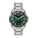 Mens BOLD Verso S Silver-Tone Stainless Steel Watch Green Dial Product Image