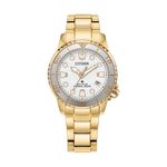 Ladies Promaster Dive Eco-Drive Gold-Tone Stainless Steel Watch White Dial Product Image