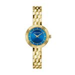 Ladies Disco! Automatic Gold-Tone Stainless Steel Watch Blue Dial Product Image