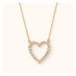 Elizabeth Crystal Heart Necklace Product Image