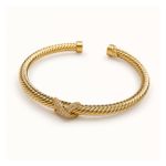 Gold Criss Cross Bangle Product Image