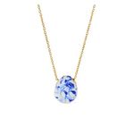 Pebble Mini Marble Blue Necklace Product Image