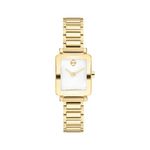 Ladies BOLD Evolution 2.0 Mini Gold-Tone SS Square Watch Silver-White Dial Product Image