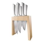 Damashiro Mizu 7pc Oak Knife Block Product Image