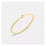 Thin Signature Hinged Bangle, Gold Product Image