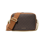 Michael Kors Bryant Medium Signature Logo Camera Crossbody Bag Brown/Acorn Product Image