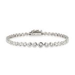 Graduated CZ Tennis Bracelet Silver Product Image