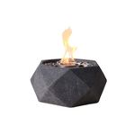 Geo Tabletop Fire Bowl Graphite Product Image
