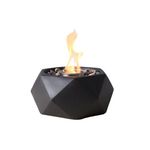 Geo Tabletop Fire Bowl, Black Product Image