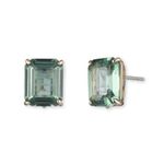 Stone Stud Earrings Green Product Image