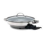 Bistro 12" Stainless Ceramic Nonstick Electric Skillet Product Image