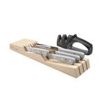 7pc Gourmet in-Drawer Knife Tray Set Product Image