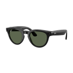 Ray-Ban Meta Headliner AI Glasses Shiny Black/G-15 Green G-15 Green Shiny Black Product Image
