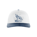 Waggle Alpha Corduroy Brim Hat White Product Image