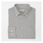 Peter Millar Hanford Performance Twill Sport Shirt Small Black Size: Small Product Image