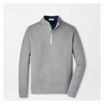 Peter Millar Perth Melange Performance Quarter-Zip Medium Smoke Size: Medium Product Image