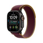 Apple Watch Ultra 4 GPS + Cellular 49mm Black Titanium Case with Burgundy Trail Loop - M/L Product Image