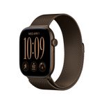 Apple Watch Series 12 GPS + Cellular 46mm Dark Bronze Aluminum Case with Dark Bronze Milanese Loop - M/L Product Image