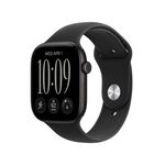 Apple Watch Series 12 GPS + Cellular 46mm Black Aluminum Case with Black Sport Band - S/M Product Image