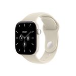 Apple Watch Series 12 GPS + Cellular 42mm Pearl White Ceramic Case with Sand Sport Band - S/M Product Image