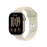 Apple Watch Series 12 GPS + Cellular 46mm Light Gold Aluminum Case with Sand Sport Band - M/L Product Image