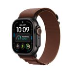 Apple Watch Ultra 4 GPS + Cellular 49mm Black Titanium Case with Burgundy Alpine Loop - M Product Image