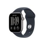 Apple Watch Series 12 GPS + Cellular 42mm Space Gray Aluminum Case with Navy Blue Sport Band - S/M Product Image
