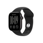 Apple Watch Series 12 GPS 42mm Black Aluminum Case with Black Sport Band - S/M Product Image