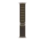 49mm Dark Olive Alpine Loop - Medium - Natural Titanium Finish Product Image
