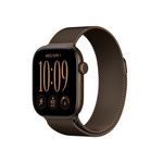 Apple Watch Series 12 GPS + Cellular 42mm Dark Bronze Aluminum Case with Dark Bronze Milanese Loop Product Image