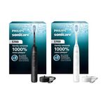 Sonicare For Two: 5700 Series Electric Toothbrushes, Black & White Minte Product Image