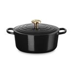 5.5qt Signature Cast Iron Round Dutch Oven, Onyx Product Image