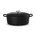 6.75qt Signature Cast Iron Oval Dutch Oven Licorice Product Image