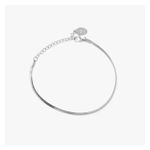 Micro Silver Herringbone Bracelet Product Image