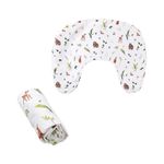 New Boppy Nursing Pillow Cover, Neutral Plants and Animals Product Image