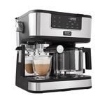 Espresso Machine/10 Cup Coffee Maker Side by Side Product Image