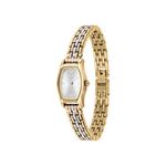 Ladies Greta Tri-Tone Stainless Steel Watch Silver White Dial Product Image