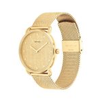Ladies Elliot Gold-Tone Stainless Steel Mesh Watch Gold Glitter Dial Product Image