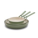 Alto Ceramic Nonstick 3pc Fry Pan Set, Coastline Product Image
