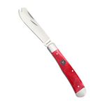 Trapper Pocket Knife Red Smooth Bone Product Image