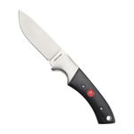 Fixed Hunter Knife w/ Leather Sheath Black Micarta Product Image
