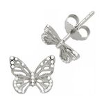 Butterfly Studs Silver Product Image