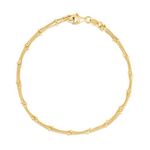Double Saturn Chain Bracelet Gold Product Image