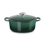 5.5qt Signature Cast Iron Round Dutch Oven, Artichaut Product Image