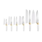 12pc Cutlery Set White w/ Gold Product Image