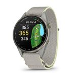 Approach S72 GPS 47mm Golf Smartwatch, Silver/Citron w/ Fog Gray Band Product Image