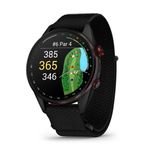 Approach S72 GPS 47mm Golf Smartwatch, Carbon Gray/Red w/ Black Band Product Image